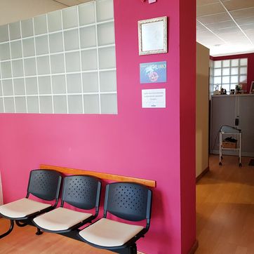 Centro de Fisioterapia Milagros Fernández sala de espera