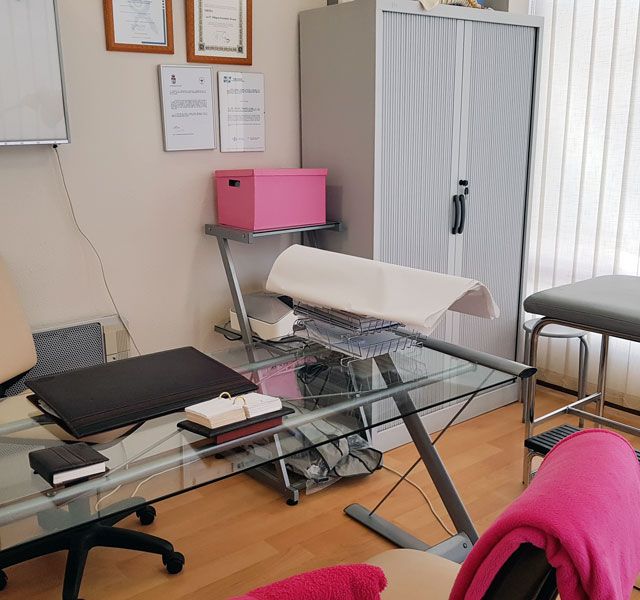 Centro de Fisioterapia Milagros Fernández escritorio